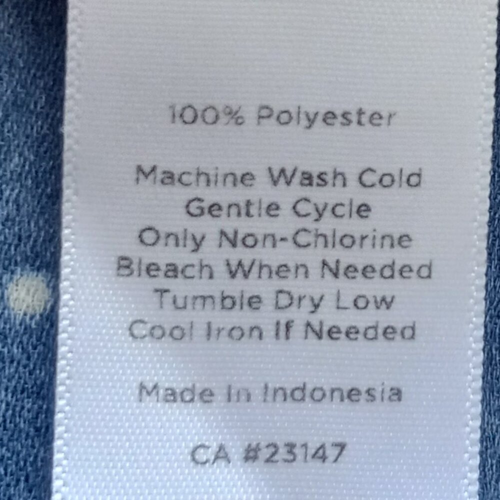 Women's Talbots Size 2X Navy Nautical Polka Dot Pullover Tunic - Picture 6 of 6